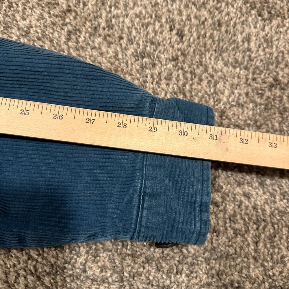 J Crew‎ Corduroy Barn Coat Medium Blue Sherpa Lined Gorpcore Workwear Rugged